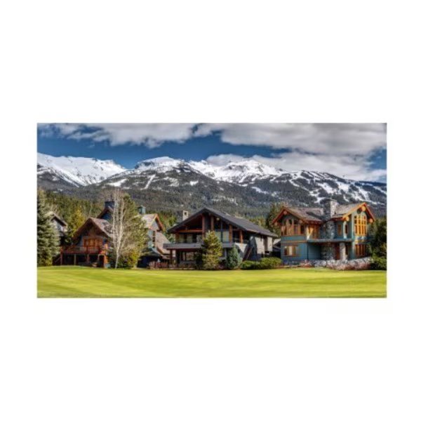 Pierre Leclerc 'Whistler Golf House' Canvas Art, 12x24, Trademark Fine Art, Mfr#: PL00490-C1224GG